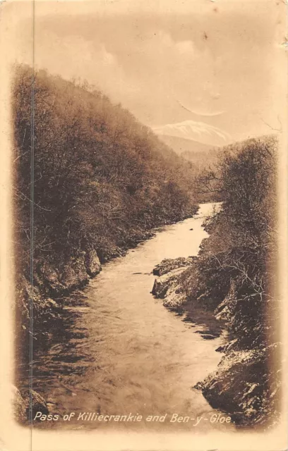 uk18559 pass of killiecrankie and ben y gloe scotland real photo uk