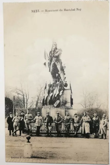 #249 Antique Metz Monument to Marshal Ney Postcard