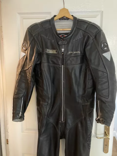 Hein Gericke Pro Sports One Piece Leather Motorcycle Suit. Size 52 (UK 42)