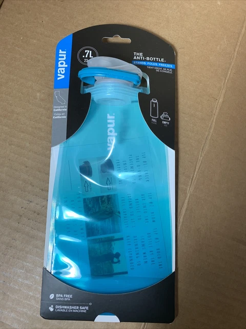 VAPUR Anti-Bottle .7L/23oz Collapsible BPA Free Water Bottle malibu teal New NOC