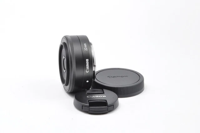 Lente de enfoque único Canon EF-M 22 mm f/2 STM Panqueke de Japón [Excelente++]