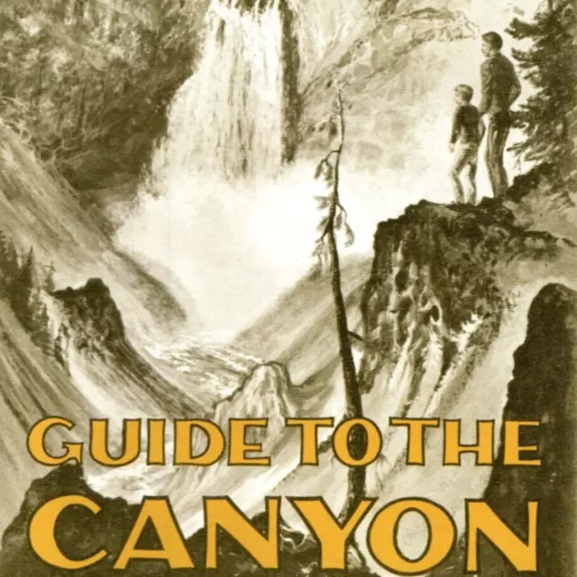 c.1967 Guide to Grand Canyon of Yellowstone National Park Falls Map & Brochure