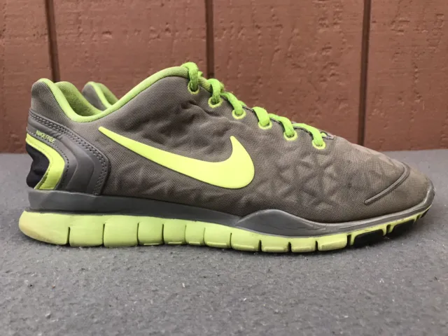 NIKE FREE FIT 2 Women’s US 8.5 Gray/Volt Training & Running Shoes 487789-010 C5