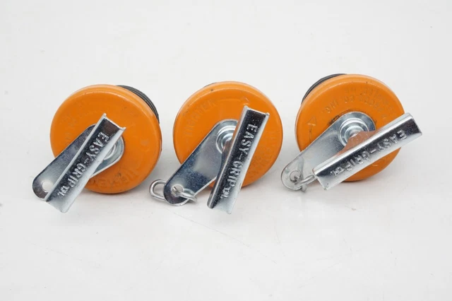 3 Pack Moeller Easy-Grip 1-1/2" Expansion Plug Easy Grip Orange Oil Filler Cap