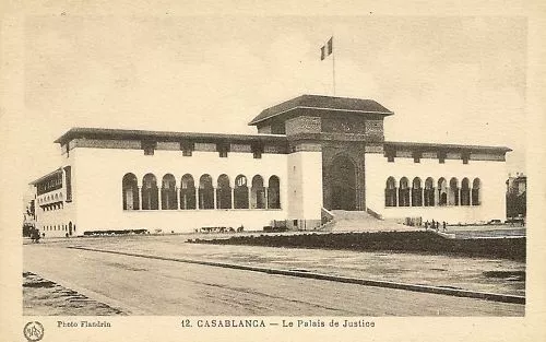 Cpa Maroc Casablanca The Palace Of Justice