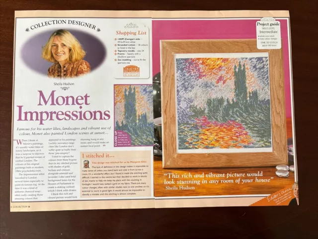 Monet London at Sunset Cross Stitch Chart **from a magazine**