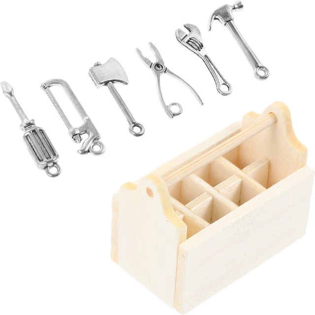 Doll House Model Dollhouse Repair Tools Toys Kids Pretend Play