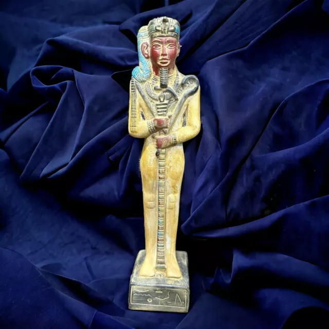 Rare Ancient Egyptian Antiquities: Majestic Pharaonic Statue of God Khonsu