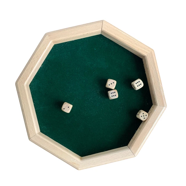 Würfelolymp Gesellschaftsspiel - Komplettset Mit Würfelbrett & Punkteblock Für 2-6 Spieler