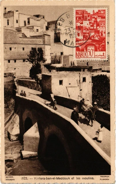 CPA AK FEZ - Kintera ben el Meddouk et les mills MOROC (796320)