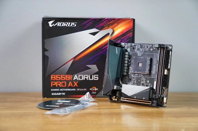 AS-IS - GIGABYTE B550I AORUS PRO AX AM4 AMD Mini-ITX Motherboard $59.99 ...