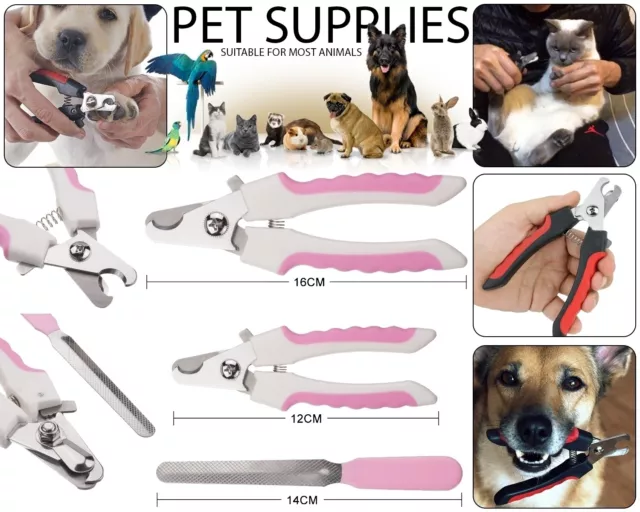 Pet Nail Claw Clipper Dog Cat Rabbit Bird Animal Grooming Trimmer Scissor Cutter