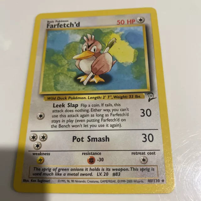 FARFETCH'D - BASE Set 27/102 - Regular Uncommon Pokemon Card $12.00 -  PicClick AU