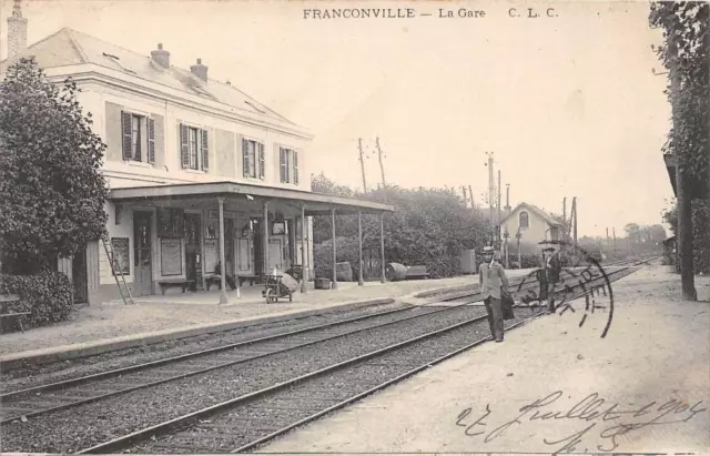 CPA 95 FRANCONVILLE LA GARE (dos non divisé)