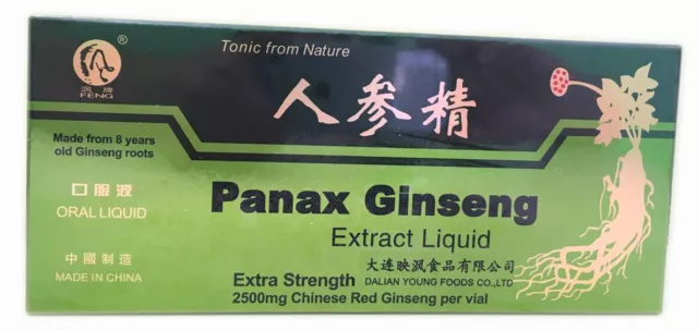 Panax Ginseng Extract Oral Liquid- Extra Strength- Improves Stamina & Memory