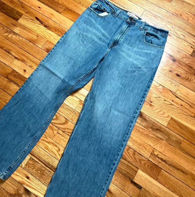 VINTAGE FADED GLORY 90s Bootcut Jeans - Size 34x30 - Medium Wash Blue ...