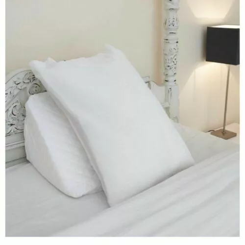 Almohada con Forma de Cuña Cojín para Cama y Sofá Perfecta Sujeción de Espalda 2