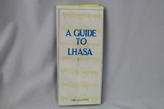 Vintage Guide Map LHASA From The '70s Or '80s English And Chinese