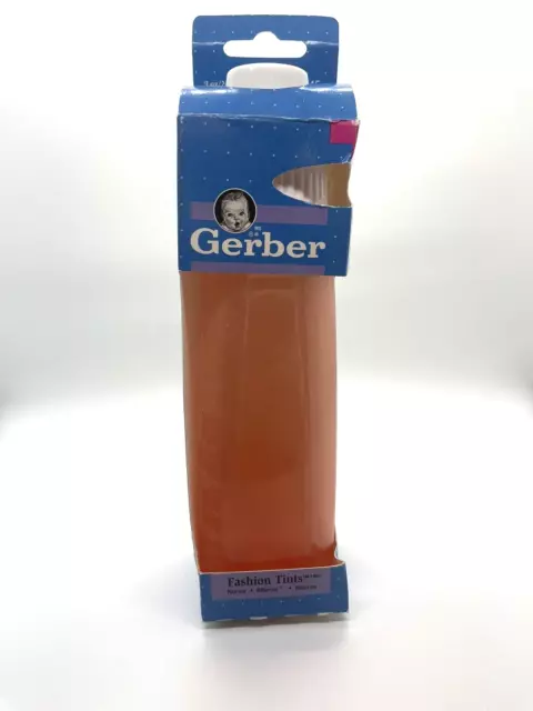 VTG Vintage 1996 Gerber Baby Bottle Fashion Tints Nurser Plastic 9oz rare