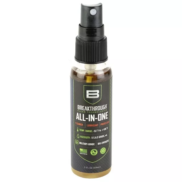 Breakthrough Clean BB-AIO-2OZ All-In-One Gun Cleaner/Lube/Protectant 2oz Spray