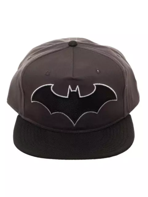 Official Dc Comics Batman Symbol Carbon Inprint Black Snapback Cap