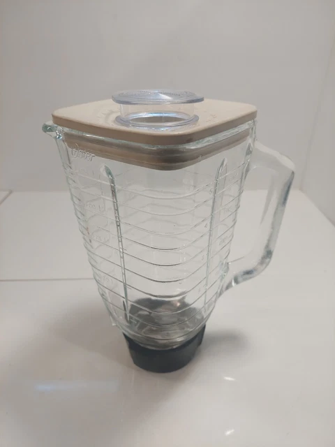 Vintage Oster Regency Kitchen Center Replacement 5 Cup Glass Blender Jar w/ Lid
