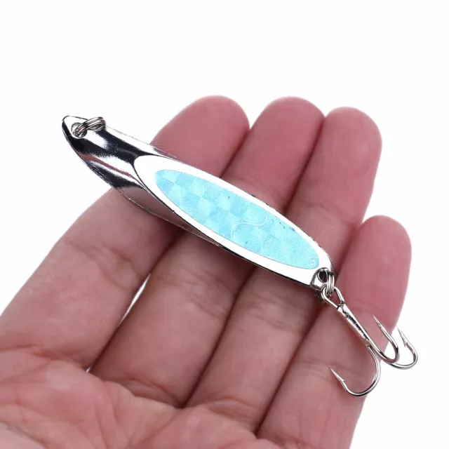 5PCS/Lot Fishing Spinner Spoon Bait Metal Crankbait Lures Bass Tackle 7cm/21g
