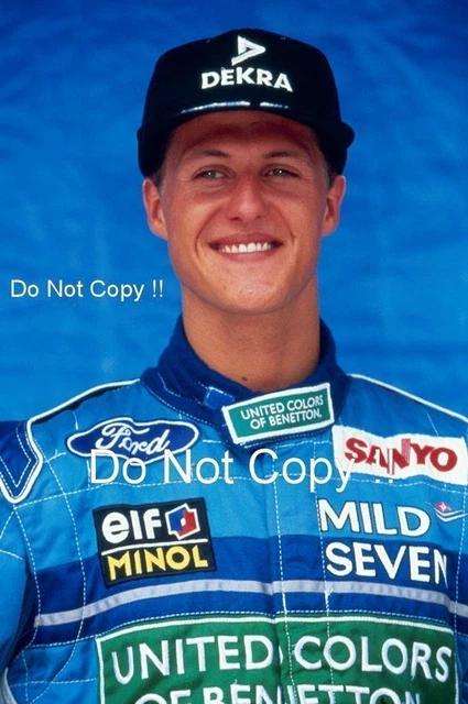 MICHAEL SCHUMACHER BENETTON F1 World Champion 1994 Portrait Photograph