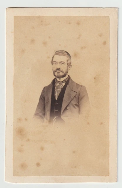 G. Ferraris Alessandria Fotografia Cdv Ritratto Ricordo Maschile Uomo Elegante