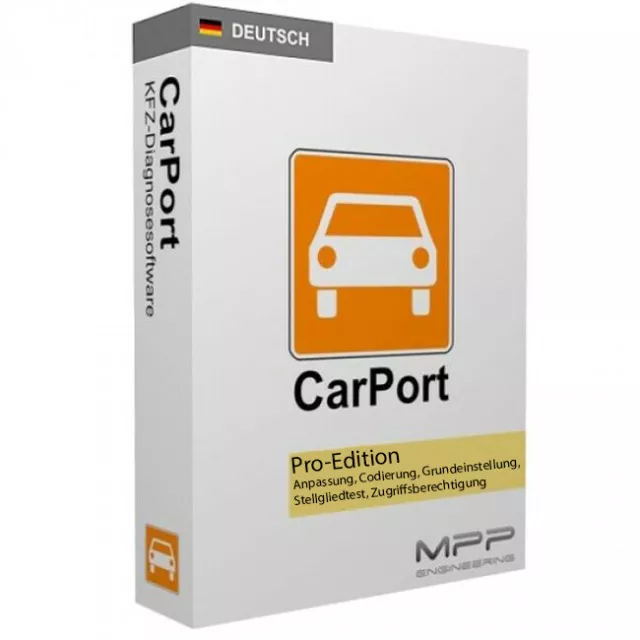 Chiave di licenza originale CarPort PRO-Edition chiave OBD software diagnostico TEDESCO