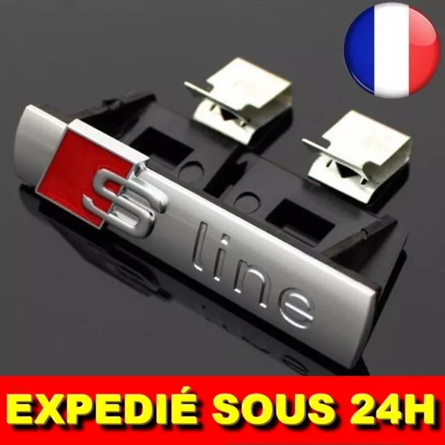 ✅3D LOGO Sline Avant Grille Emblème Badge Chrome Calandre autocollant Accessoire