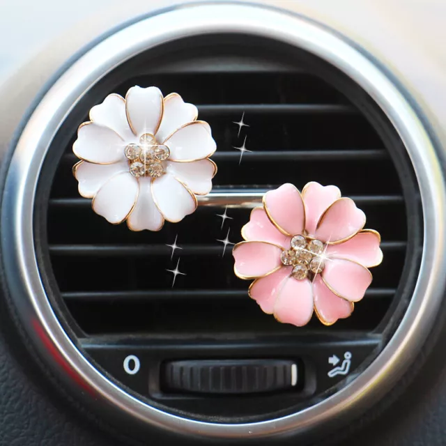 Car Vent Clip Air Freshener With Solid Fragrance Aromatic Decorative Daisy