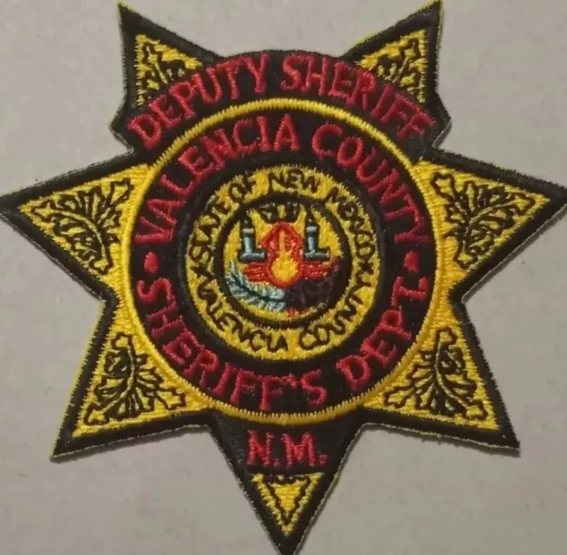 Valencia County Deputy Sheriff Iron on patch