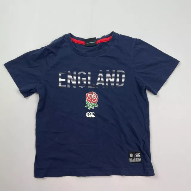 Canterbury T-Shirt 6 Years Blue Boys England Rugby Kids