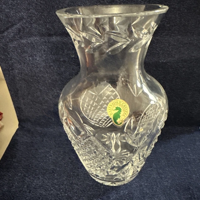 WATERFORD CRYSTAL VASE 7” made in Ireland 55.93 PicClick