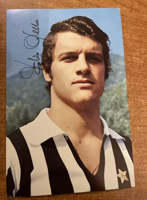 Cartolina FABIO CAPELLO FC JUVENTUS Calcio Originale Anni ‘70 Autografo