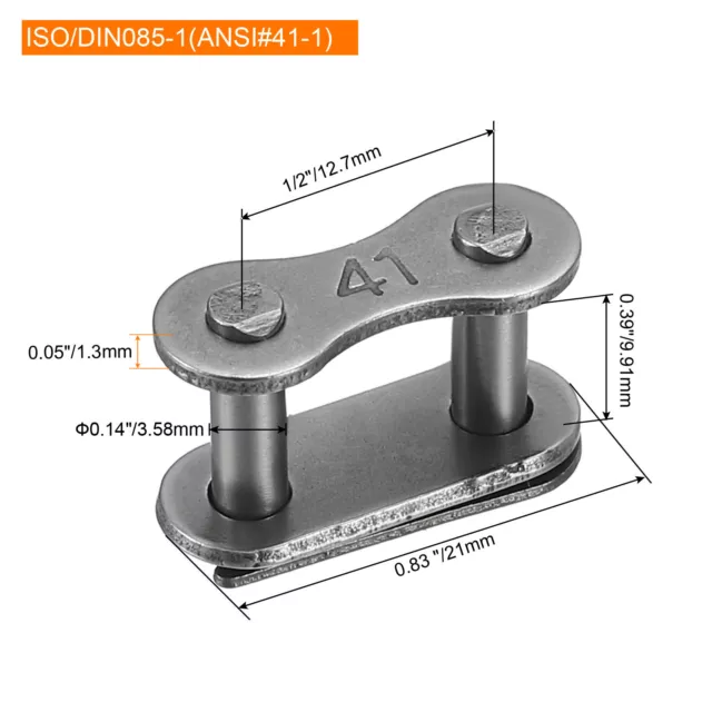 5Pcs 085-1/#41-1 Roller Chain Connecting Links Master Connector Link 2