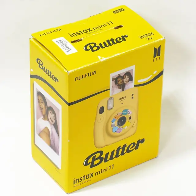 BTS Butter FUJIFILM instax Mini Camera 11 Yellow K-POP With Box New
