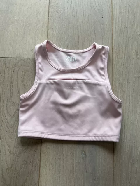 Zara Girl’s Sports  Top. Age 6-7. Pale Pink.