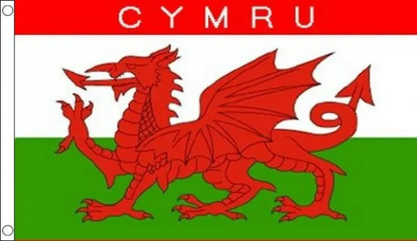 3' x 2' CYMRU FLAG Wales Welsh Red Dragon Flags St Davids Day
