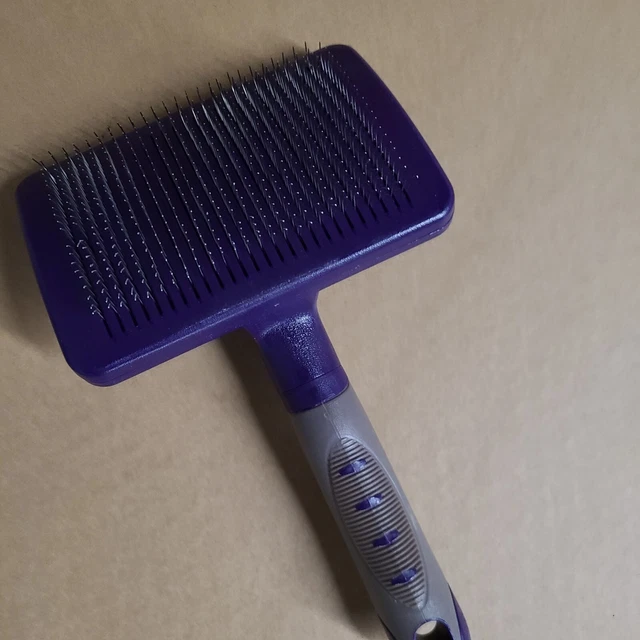 Self-Cleaning Dog or Cat Slicker Brush for Grooming Pet Hair 3
