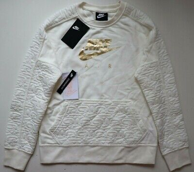 Nike Air Sportswear Metallic Fleece Pullover Sweatshirt Bv2703-133 - Girls L Xl