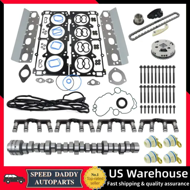 NON MDS Lifters Kit Cam Head Gaskets Timing Chain Fits Ram 1500 09-19 5.7L Hemi