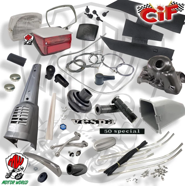 KIT RESTAURO COMPLETO Ricambi Vespa 50 Special 3 E 4 Marce EUR 126,89 ...