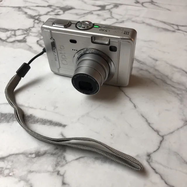 Pentax Optio Model S50 5.0MP Compact Digital Camera Silver 3x Zoom Genuine OEM