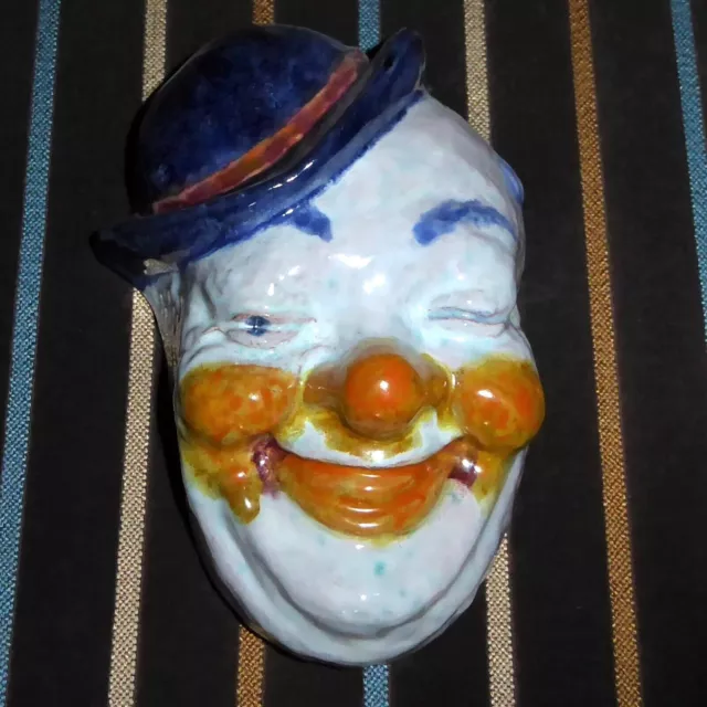 !!!!! Art Deco Schöne Fayence  Maske Clown Keramik !!!!!