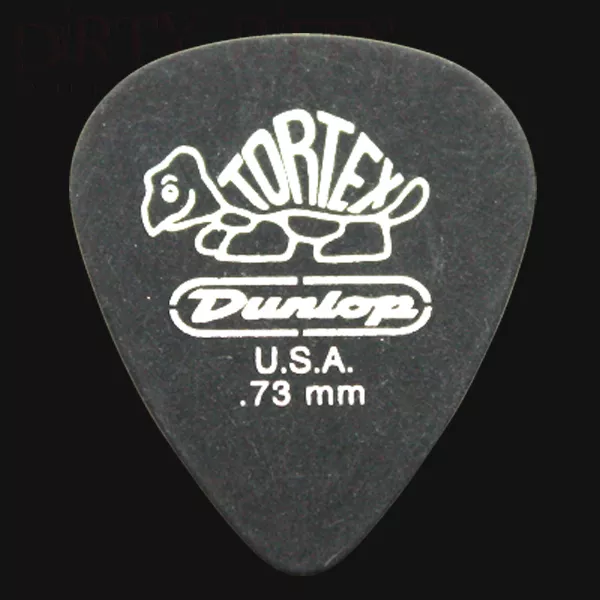 Dunlop Tortex Pitch Black Standard Guitar Picks Plectrums 0.73mm - 6 10 12 20 24