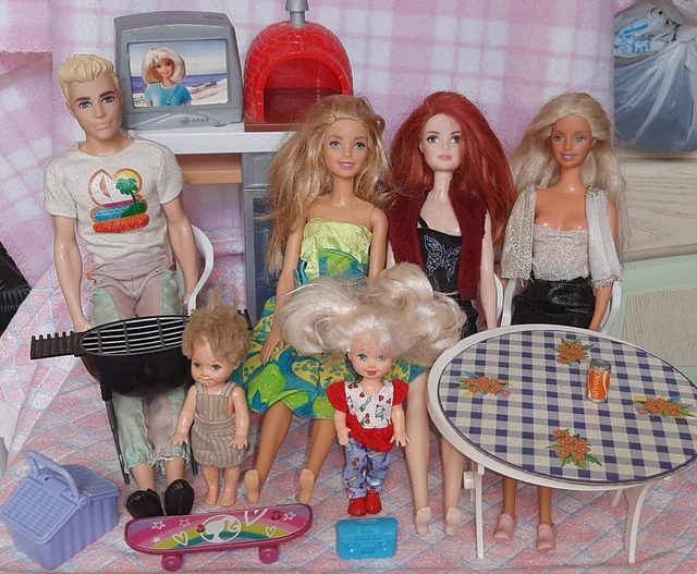 Lot kelly shelly skipper barbie boîte box vintage tenue
