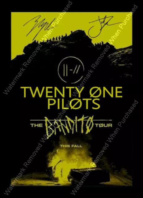 Twenty One Pilots Signed Bandito Tour Signed Limited A4 Photo Print