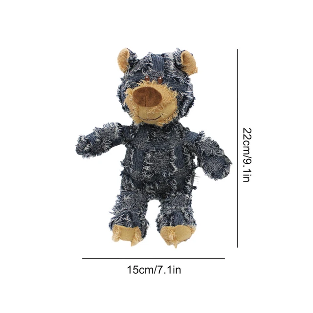  BEAR SHAPE Dog Calming Toy Companion Chew Toy Soft for Puppies